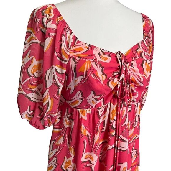 COLLECTIVE Concepts Dress Flowy Maxi Boho‎ Milkmaid Size S - Picture 5 of 12